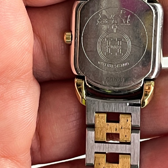 HERMÈS RALLYE 18K Yellow Gold-Plated ladies watch - Picture 16 of 17